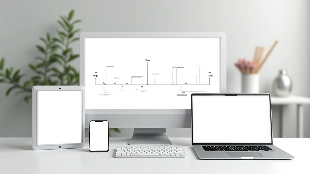 Responsive Meilenstein-Marker auf verschiedenen Bildschirmgrößen und Geräten