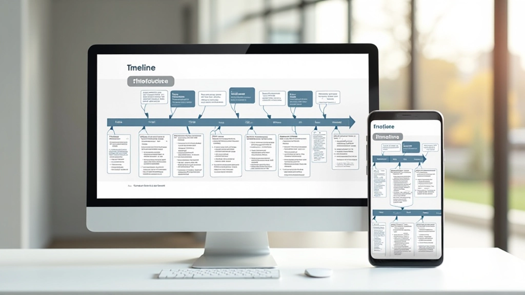 Responsives Design-Beispiel, Desktop-Version und Mobile-Version nebeneinander